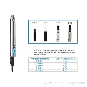 650mAh ego v starter kit ego-v passthrough battery